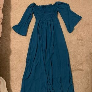 NWOT Teal Maxi Dress